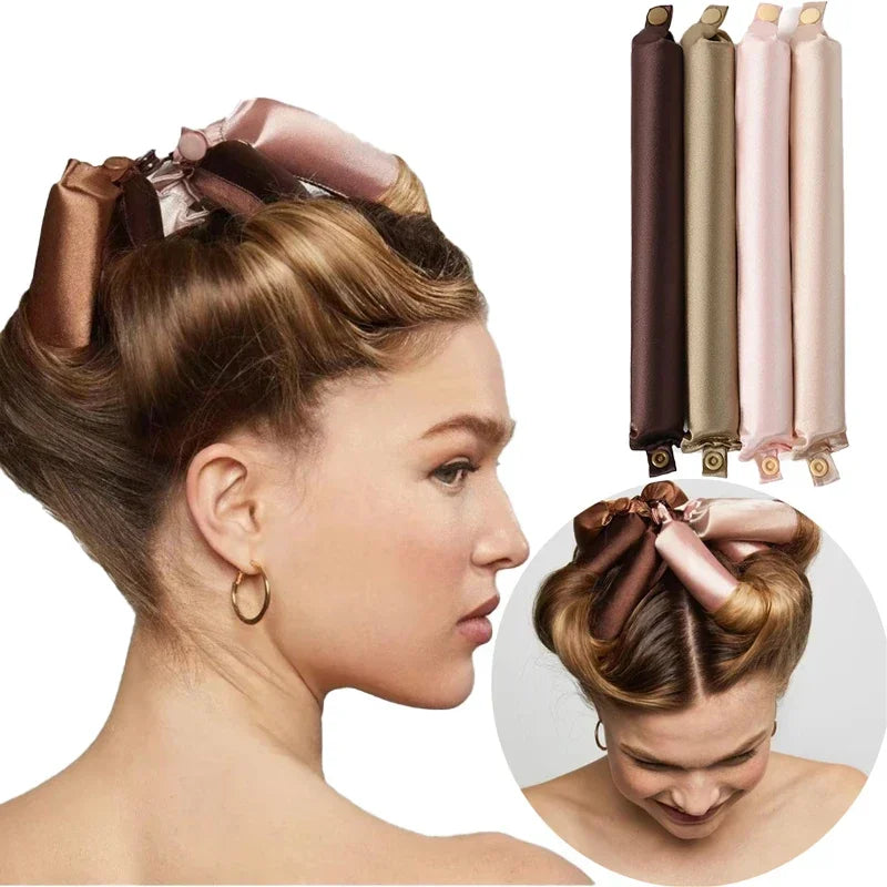 Satin Heatless Hair Curlers